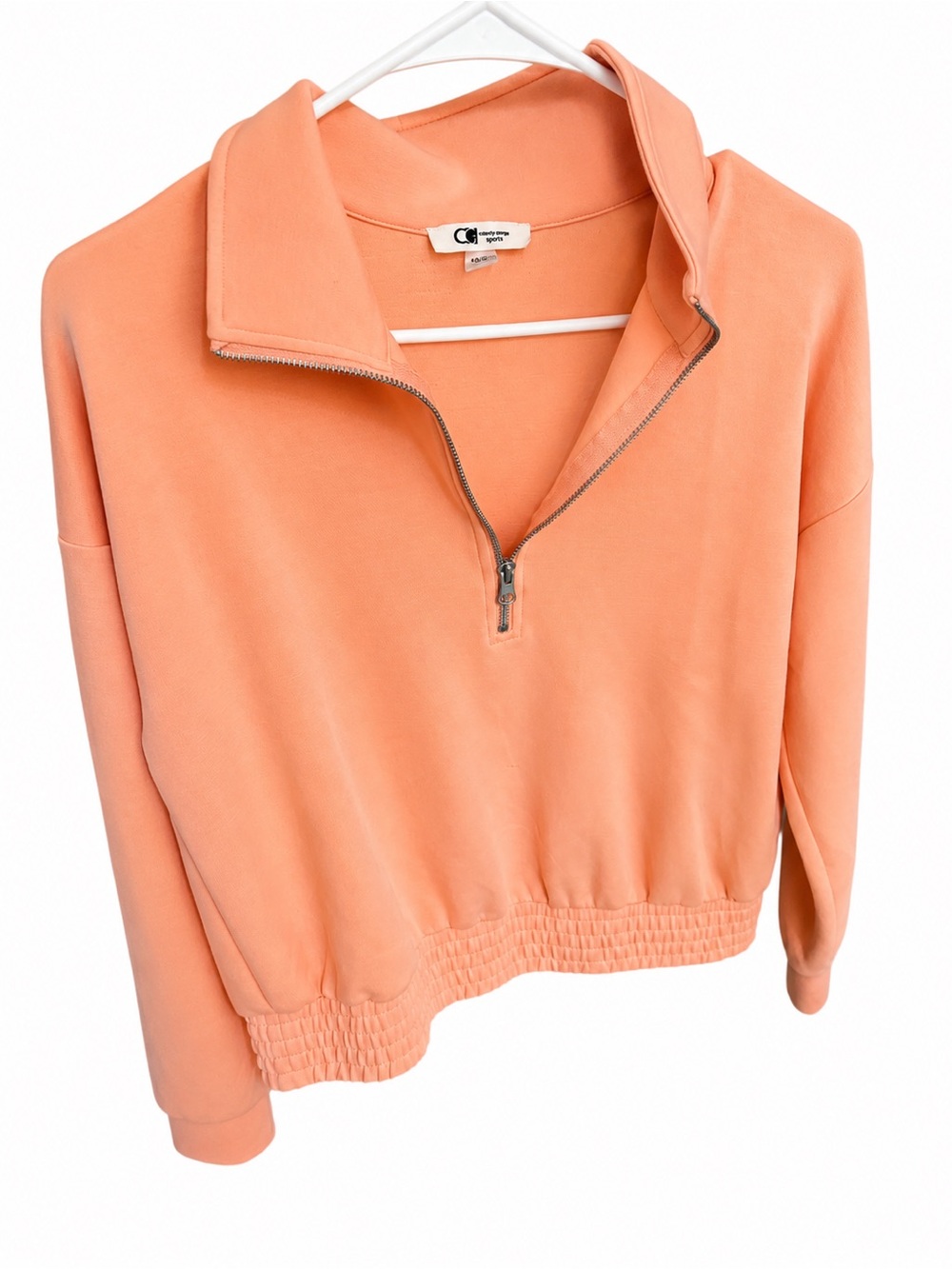 CG Sport Branded Coral Pink Pullover Detail